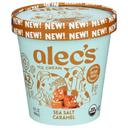 Alecs Organic Sea Salt Caramel Ice Cream, 14 Fluid Ounce -- 8 per case