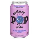 Culture Pop Wild Berries Basil and Lime Probiotic Soda, 12 Fluid Ounce -- 12 per case