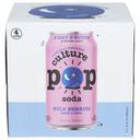 Culture Pop Soda Wild Berries Basil and Lime Probiotic Soda, 12 Fluid Ounce -- 24 per case