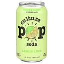 Culture Pop Lemon Lime and Cardamom Probiotic Soda, 12 Fluid Ounce -- 12 per case