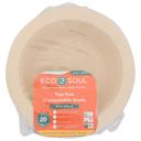 Eco Soul Plant Based 16 Ounce Round Compostable Bowl, 20 count -- 8 per case