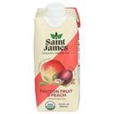 Saint James Organic Passionfruit Peach Flavored Green Tea, 16.9 Fluid Ounce -- 12 per case