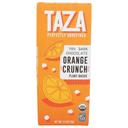 Taza Organic 70 Percent Dark Chocolate Orange Crunch Bar, 2.5 Ounce -- 10 per case
