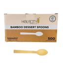 Holy City Straw Company Bamboo Dessert Spoon, 5.5 inch -- 2000 per case