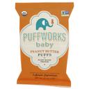 Puffworks Organic Peanut Butter Puffs, 0.5 Ounce -- 6 per case