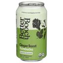 Better Booch Organic Ginger Boost Kombucha, 12 Ounce -- 12 per case