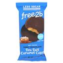 Free 2b Dark Chocolate Sea Salt Caramel Cups, 1.1 Ounce -- 12 per case