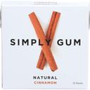 Simplygum Natural Cinnamon Chewing Gum, 15 count -- 12 per case