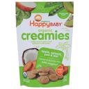 Happy Baby Organic Apple Spinach Pea and Kiwi Baby Creamies Snack, 1 Ounce -- 8 per case