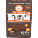 Taza Organic Wicked Dark with Ginger Dark Chocolate Bar, 2.5 Ounce -- 10 per case