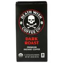 Death Wish Coffee Dark Roast Premium Instant Coffee, 8 count -- 8 per case