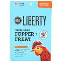 Bixbi Liberty Freeze-Dried Topper Plus Treat Chicken Recipe Dog Food, 4.5 Ounce -- 8 per case