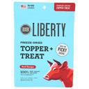 Bixbi Liberty Freeze-Dried Topper Plus Treat Beef Recipe Dog Food, 4.5 Ounce -- 8 per case
