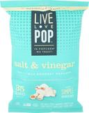 Live Love Pop Salt and Vinegar Popcorn, 4.4 Ounce -- 12 per case