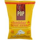 Live Love Pop Cheddar and Sour Cream Popcorn, 4.4 Ounce -- 12 per case