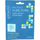 Andalou Naturals Instant Pure Pore Hydro Serum Clarifying Facial Mask, 0.6 Fluid Ounce -- 6 per case