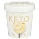 Keto Sea Salt Caramel Ice Cream, 1 Pint -- 8 per case