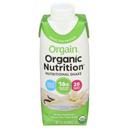 Orgain Organic Sweet Vanilla Bean Nutritional Shake, 11 Fluid Ounce -- 12 per case