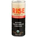 Rise Brewing Co Organic Original Black Nitro Cold Brew Coffee, 7 Fluid Ounce -- 12 per case