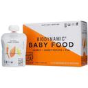 White Leaf Provision Organic Biodynamic Carrot Sweet Potato Pea Baby Food, 3.17 Ounce -- 6 per case
