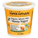 Kalona Supernatural Organic Honey Whole Milk Yogurt, 24 Ounce -- 6 per case