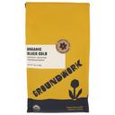 Groundwork Coffee Organic Black Gold Chocolate and Hazelnut Dark Roast Whole Bean Coffee, 12 Ounce -- 6 per case