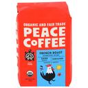 Peace Coffee Dark French Roast Ground Coffee, 12 Ounce -- 6 per case