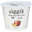 Siggis Peach Strained Non Fat Yogurt, 5.3 Fluid Ounce -- 12 per case