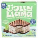 Jolly Llama Cool Mint Chocolate Chip Sandwich, 11 Fluid Ounce -- 8 per case