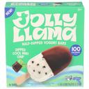 Jolly Llama Half Dipped Cool Mint Chip Yogurt Bar, 10.6 Fluid Ounce -- 8 per case