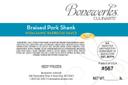 Bonewerks Culinarte Braised Balsamic Barbecue Pork Shank Meat - Fully Cooked -- 12 per case.