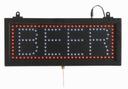 Aarco Black High Visibility Small Beer LED Sign, 6 3/4 x 16 1/8 inch