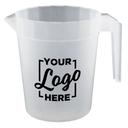 HOWW Polypropylene Stackable Pitcher with Handle with 2 COLOR Custom Logo, 48/56 Ounce Capacity -- 48 per case
