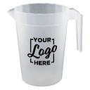 HOWW Polypropylene Stackable Pitcher with Handle with 3 COLOR Custom Logo, 64 Ounce Capacity -- 48 per case