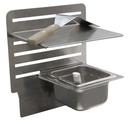 BK Resources GrillCook Pro Medium 12 inch Wide Upright Shelf Stand with 12 inch Shelf and 1/6th Pan Holder