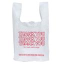 Prime Source White Red 12 Mic Thank You T-Sack, 11.5 x 6.5 x 21 inch -- 1000 per case