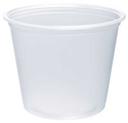 Dart Conex Complements Polypropylene Clear Round Portion Container, 5.5 Ounce -- 2500 per case