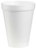 Dart Container J Cup Expanded Polystyrene Foam White Space Saver Cup, 12 Ounce -- 1000 per case