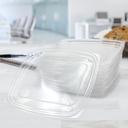 Dart Clear Medium OPS Plastic Flat Lid for 32 Ounce ClearPac Container -- 504 per case.