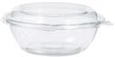 Dart Container SafeSeal Polyethylene Tamper Resistant Clear Bowl, 8 Ounce -- 240 per case