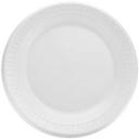 Dart Quiet Classic Expanded Polystyrene Foam White Laminated Round Plate, 9 inch -- 500 per case