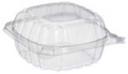 Dart Staylock Oriented Polystyrene Clear Square Hinged Lid Sandwich Container, 5.3 x 5.4 x 2.6 inch -- 500 per case