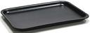 Pactiv Polystyrene Foam Number 20S Black Supermarket Tray, 8.3 x 4.8 x 0.65 inch -- 500 per case