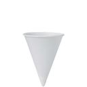 Solo Bare by Solo Eco-Forward White Treated Paper Cone Water Cup, 4 Ounce Capacity -- 5000 per case