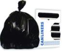 JCL 2.0 Mil Low Density Polyethylene Black Star Seal Can Liner, 33 x 39 inch -- 100 per case