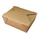 Westrock Bio-Plus Earth Rectangular Brown Paper Food Container, 8 x 6 x 1.87 inch -- 200 per case