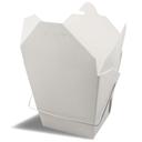 Fold Pak White Western Style Food Pail with Wire Hand, 16 Ounce -- 500 per case.