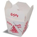 Fold-Pak White Paper Food Container, 32 Ounce Capacity -- 450 per case
