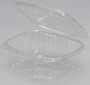 Genpak Secure Seal Clear APET Plastic Rectangular Hinged Lid Deli Container, 32 Ounce -- 200 per case