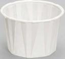 Genpak White Paper Cylindrical Medium Portion Cup, 2 Ounce -- 5000 per case